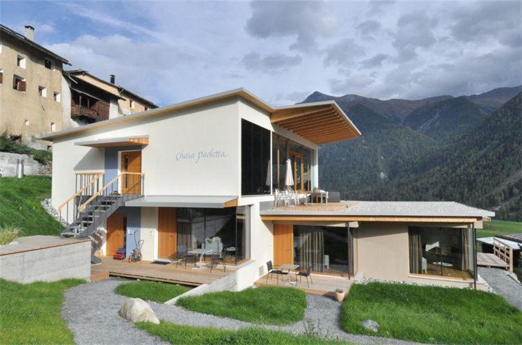 Chasa Paoletta Apartment Ramosch Bagian luar foto